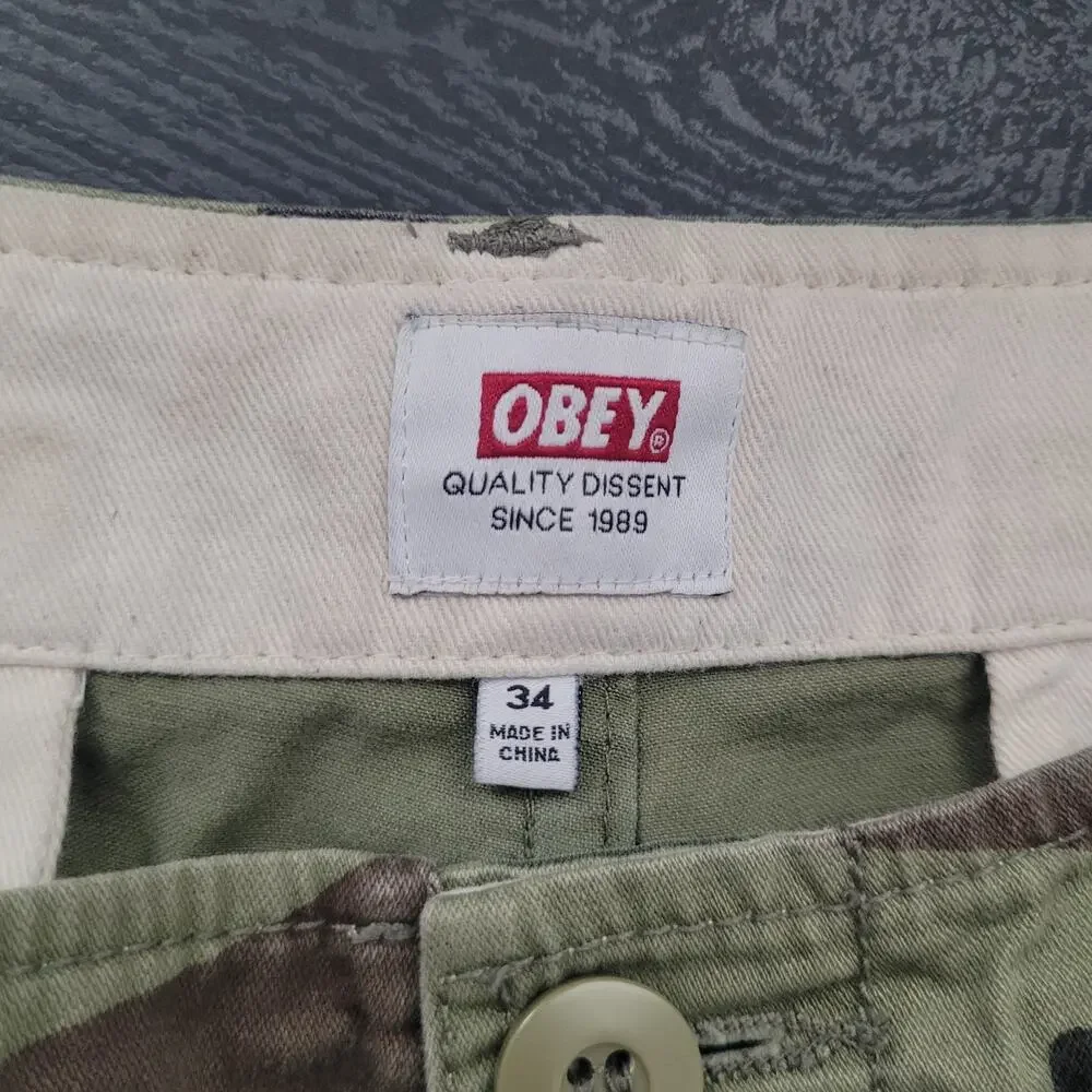 Obey Men's Cargo Camo Shorts 8